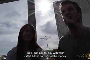 angella christin picks up a guy at the bus station and services him for cash