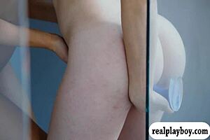 Two Pretty Babes Fucking A Blue Dildo!