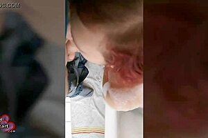 German teen gives blowjob and cumshot!