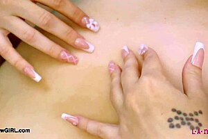 Flawless Blonde Beauty Shows Sexy Body For Daddy's Massage Casting On Sofa