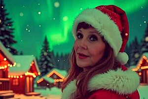 Granny Carmen Claus Delivers Classic Christmas Cock Action