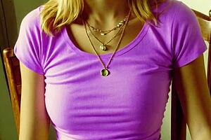 Blindfolded models showcase lingerie and bare feet