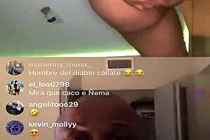 feeling the thrill as this thick ass puerto rican latina with big natural tits performs on the6show insta pt 1