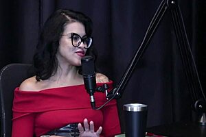 Annie Clementine starts with intense oral sex, then gets dominated in the cemetery wearing sheer red lingerie.