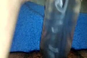 Wife Hayley Moans Loudly Using That Big Dildo!