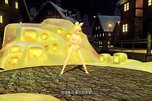 kagamine rin in snowman project diva nude mod