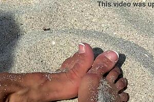 Blonde Milf Slut Shakes Big Ass On Beach Outdoor