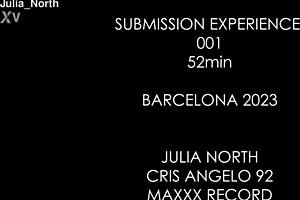 Submissive gets her ass fucked hard and swallows cum after deepthroat