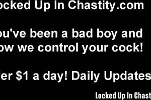 i enjoy playing evil chastity games with submissive men, binding them in bondage