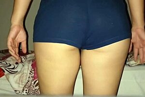 hot girl fingers her wet pink pussy all alone in pov.