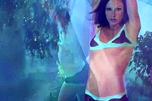 Mysterious beauty gives sexual feelings at magic place