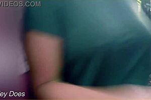 wifey gets asked by a stranger to flash those big tits in public, crazy!