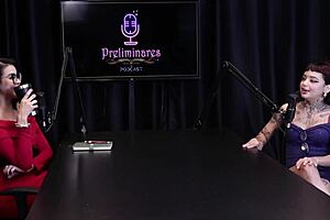 Annie Clementine starts with intense oral sex, then gets dominated in the cemetery wearing sheer red lingerie.