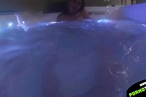 European Couple's Tight Feet Stroking Big Cock