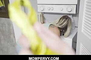 Curvy Thick Blonde Stepmom Quinn Waters Interacts with Her Stepson