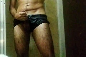 taking a huge solo bath jerk off to orgasm with brazilian skinny amateurs in homemade shower 😊