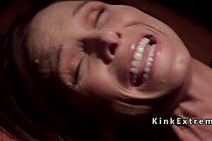 hot bound slave feels intense pleasure from fucking and anal fingering in bondage