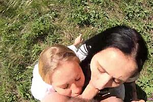 Smoking sluts suck cock hard