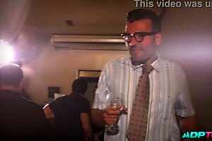 Fucking in the bar with clients watching