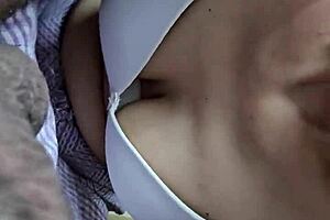 Awesome Asian Wife Blowjob Ball Suck And Hard Fuck With Hindi Audio