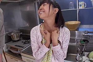 i’m so nervous, but gotta suck this old guy’s sperm for my first time in jav