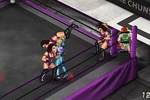 Fire Pro Wrestling Ryona: Cammy and Samus Lesbian Match