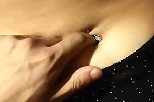 i relax with her belly button