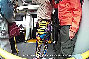 I meet this culona in leggins on the metrobus, she lets me rub my verga on her, got so hard I put it in her