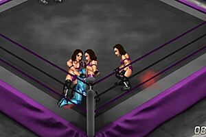 Fire Pro Wrestling Ryona: Cammy and Samus Lesbian Match