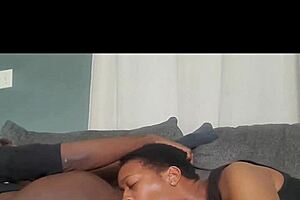 Emotional southern girl licks ass and balls before deepthroat and spitting