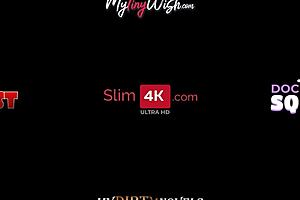 Stunning Brunette Babe Riding and Getting Drilled Hard by Stud with Cumshot