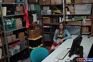 LP officer drills the sexy blonde babe hard at work