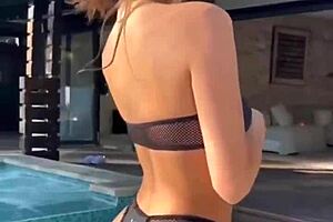 boutinela in all black bikini dancing at club 😘