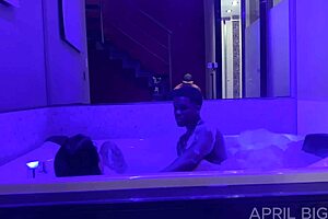 My BBC lover fucks my mouth and I swallow the cum in front of my cuckold husband.