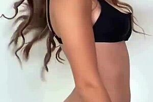 boutinela in all black bikini dancing at club 😘