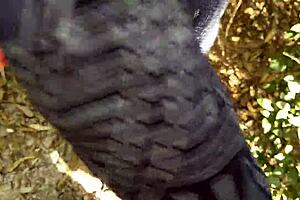 i'm watching my girlfriend get fucked doggy style outdoors