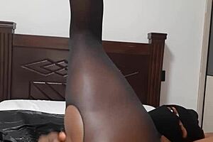 I'm massaging and fingering my tight pussy hole