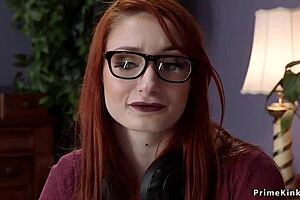 Two slaves riding that huge dick anally 😈