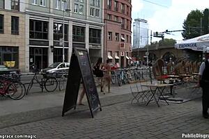 wanna see bound slut get public fucked?