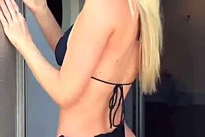 boutinela in all black bikini dancing at club 😘