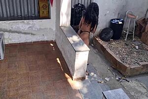 I fucked her anal with bikini mark on!