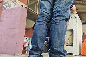 housewife welcomes technician with monster cock while husband is away.