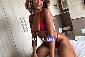 Pov of brunette latina swallowing full cum in mouth