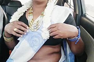 indian bhabi asks, want dirty talk in the car?