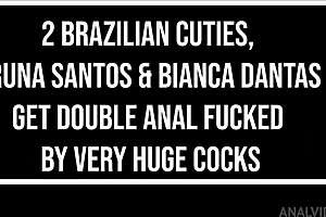 bruna santos and friend in wild anal session 😍