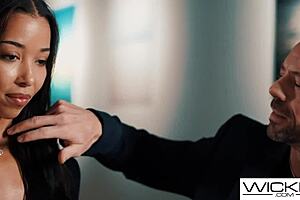 lia lin learns painting then gets fucked by tutor in doggystyle and cowgirl 😏