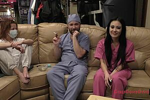 examine my hooters - blaire celeste in hospital backstage