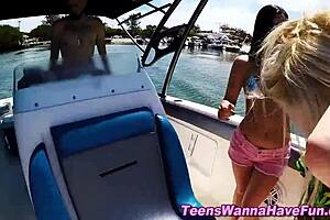 sexy babes get gangbanged by a hot stud