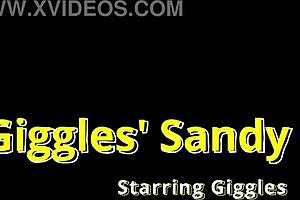 Giggles Rubs Tattooed Feet On Giant Hot Rock At Beach