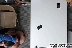 Police girl proves items on suspect in office